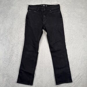 Hollister Boot Cut Jeans Mens 30x30 Black ADVANCED STRETCH